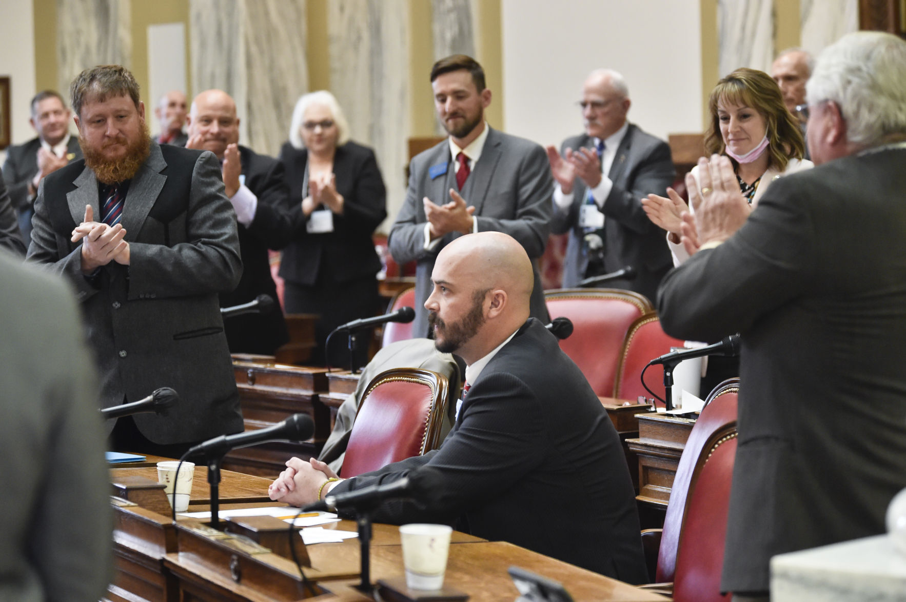 Speaker of the House, Rep. Wylie Galt, R-Martinsdale,